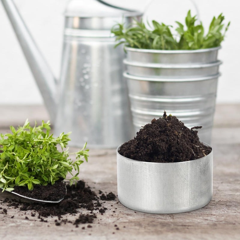 Beaupretty 27Pcs Round Soil Sample Jars with Lids 1.96 X 3.54 in Sample Boxes for Soil Containers Storage and Weighing in Lab Experiments Observation Teaching 5x5cmx3pcs Silverx3pcs
