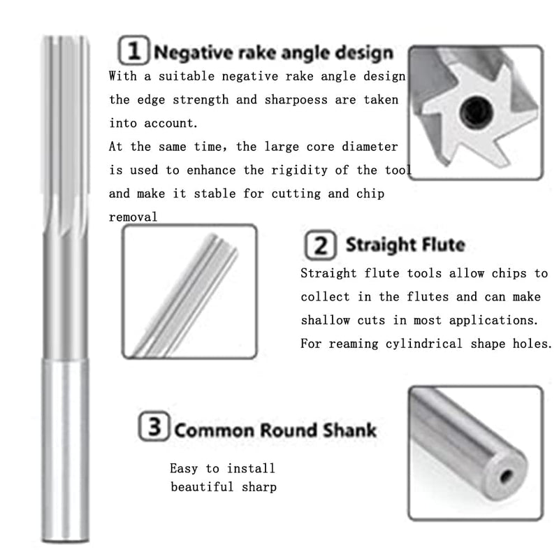 Utoolmart Chucking Reamer 18mm H7 HSS Lathe Machine Reamer Round Shank Milling Cutting Tool for Metal Non-Ferrous Metal Copper 1pc
