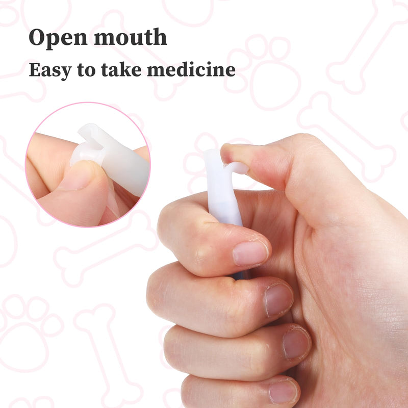 6Pcs Dog Cat Pill Shooter, Feline Pill Pockets Popper Tapeworm Treatment Dewormer Pusher for Cat Dog, Pet Piller Rush Poppers Pet Medicine Feeder for Animals, Gifts for Animals Lover Style 1
