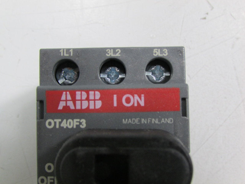 ABB OT40F3 DISCONNECTOR Switch, 3, 750, 40A