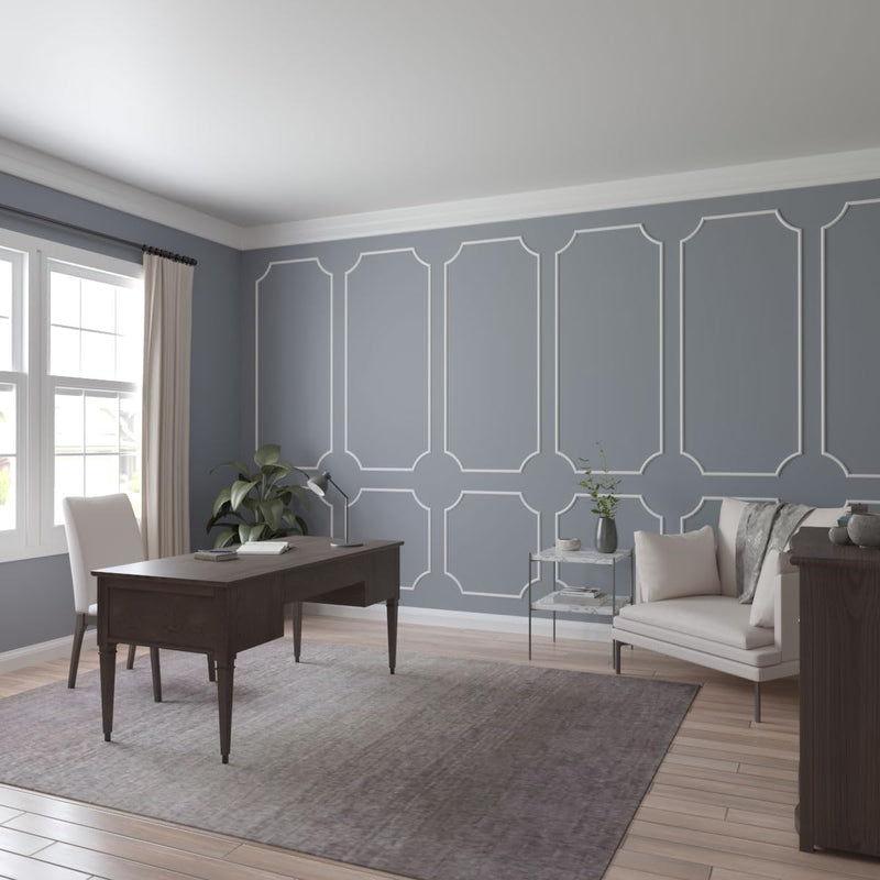 Ekena Millwork PML00X00TR-CASE-4 Traditional (4-Pack) Panel Moulding, 3/4"H x 3/8"P x 94"L, Primed