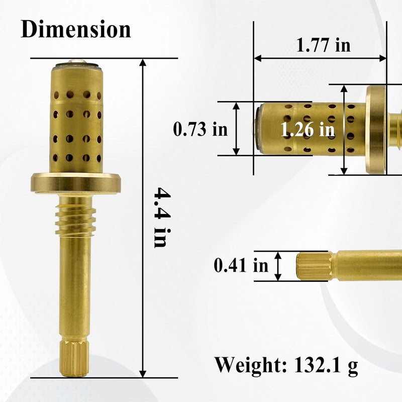 5Pcs TA-10 Flow Control Spindle Assembly, Replace Cartridge Spindle, Brass