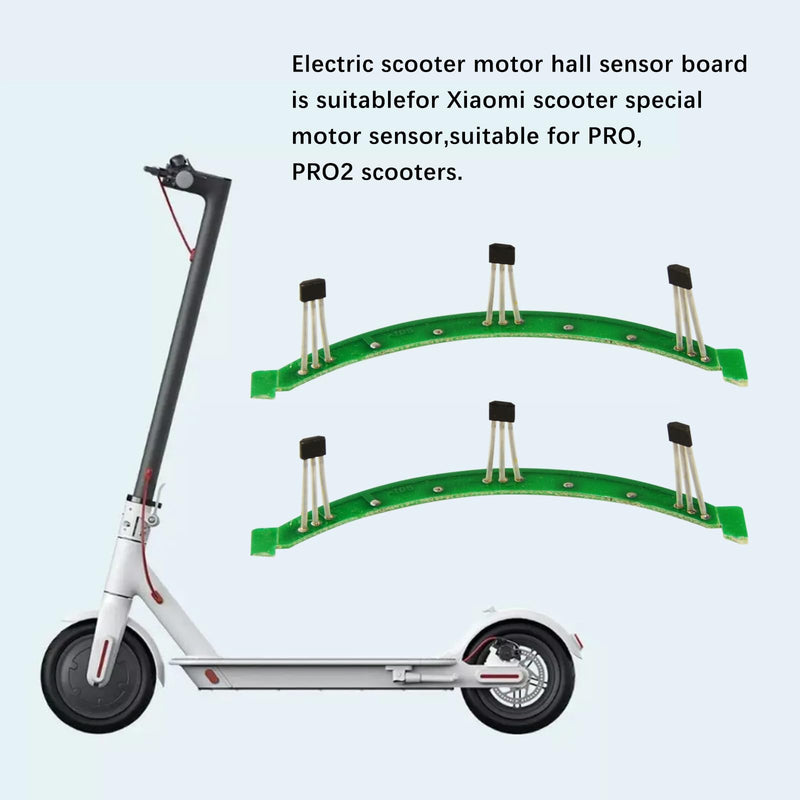 2Pcs Electric Scooter Hall Sensor Board, PCB Hub Motor Hall Effect Sensors, Scooter Accessory Elesensor Compatible with M365 Electric Scooter