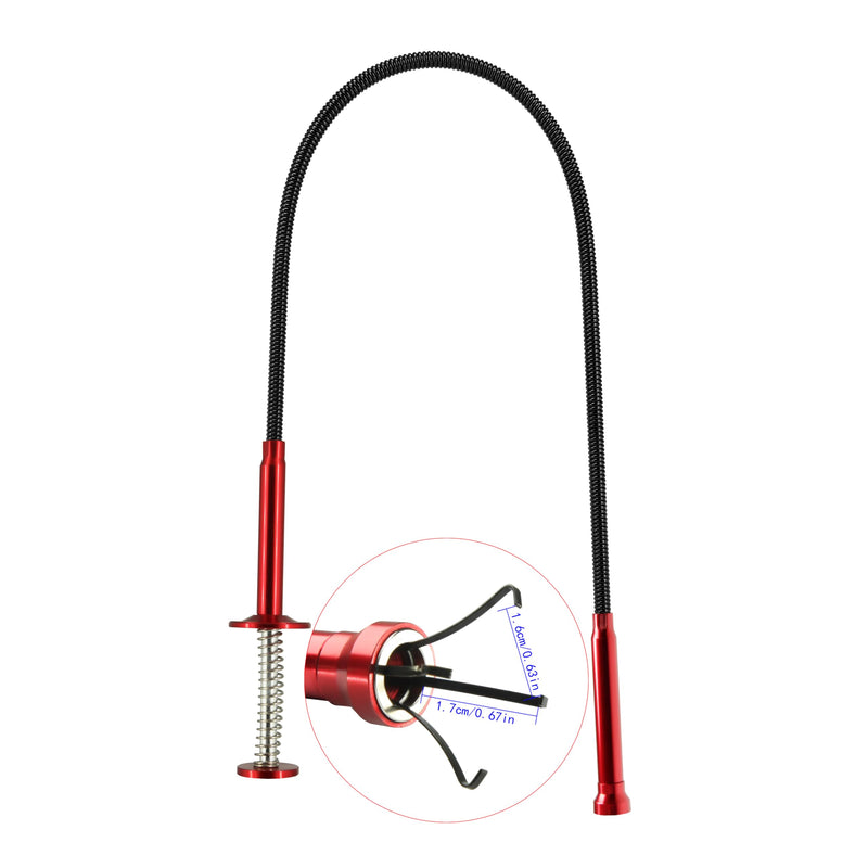 Flexible Claw Pickup Tool with Magnet, Magnetic Pickup Tool, 4-Finger Claw, Rustless Spring，Claw-Type Magnetic Pick-up Tool, for Garbage Pick up