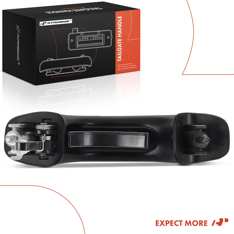 A-Premium Tailgate Handle Liftgate Latch Handle Compatible with Hyundai Santa Fe 2005 2006, Primed Black, Replace# 8126026100