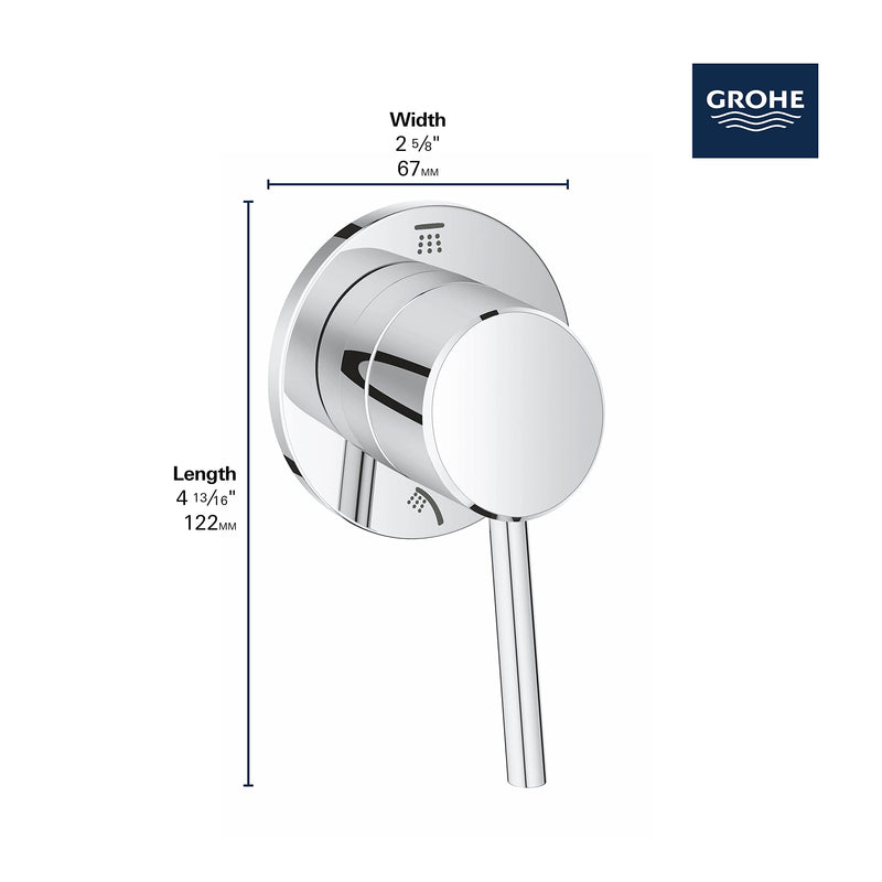 CONCETTO 2-WAY DIVERTER TRIM, Brushed Nickel Infinity