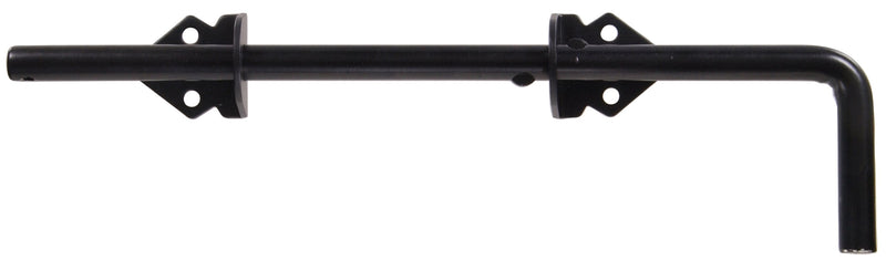 851369 1/2 x 12-Inch Cane Bolt Non Adjustable Throw, Black Finish 1 Count (Pack of 1)