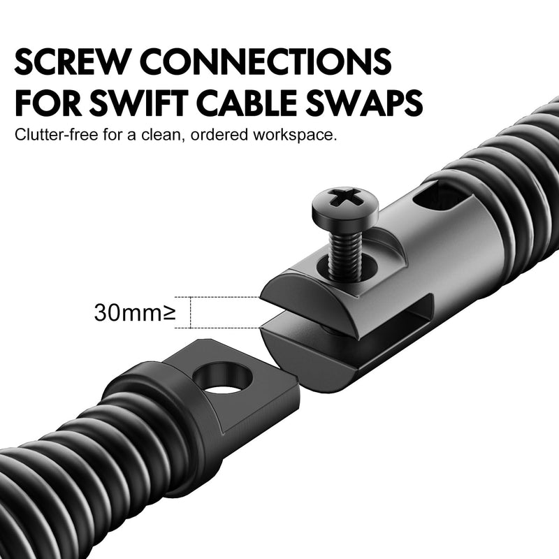 POPULO 8-Piece Drain Snake Drill Attachment - Tackle Any Clog with Precision,Commonly Used in POPULO 50FT-100FT AC Drain Cleaning Machine,Suitable for 5/16-inch to 3/4-inch Drain Snake Cable