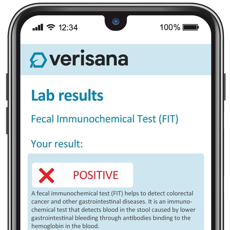 FIT Test – Determine Your Risk for Colorectal Problems – Easily & Conveniently from Home – Fecal Immunochemical Test Analysis by CLIA-Certified Lab – Verisana