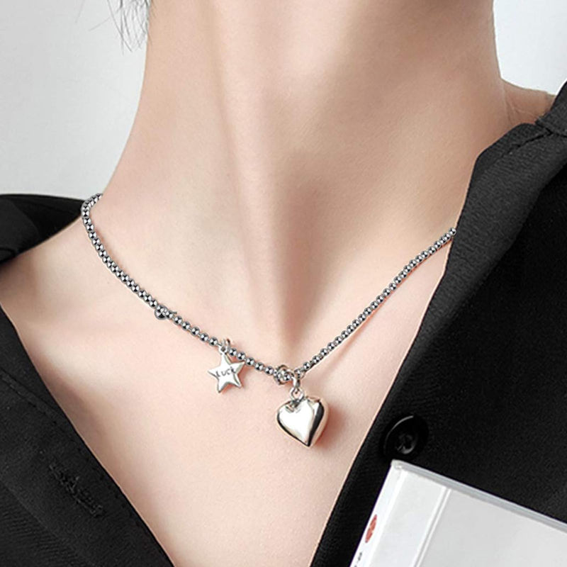 Ceiling Fan Pull Chain Metal Fan pull chain extension, ceiling fan chain connector,Diameter 3.2mm 6.5 Feet Long with 6 PCS Connector (Silver) Extension (Silver)