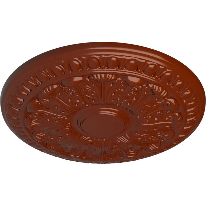 Ekena Millwork Colton Ceiling Medallion, NA Hand-Painted Firebrick
