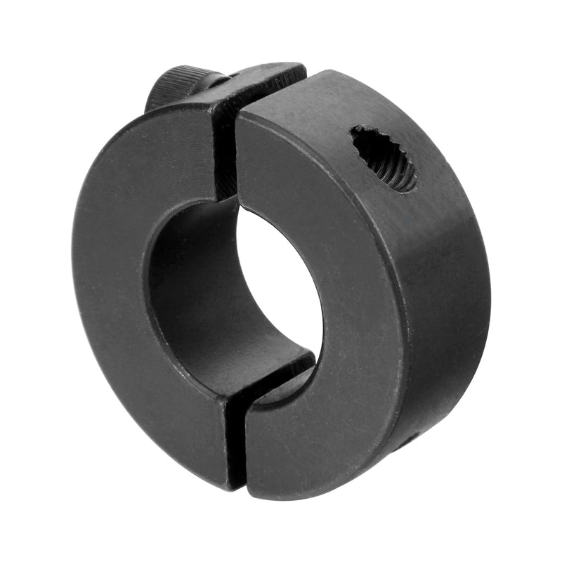 (4-Pack) SINOAXISSPACE Shaft Collar 5/16" Bore, 1045 Steel Double Split Clamp-On Shaft Collars Style, 11/16" OD, 5/16" Thickness, with M4 Set Screws 5/16" Bore Size 4