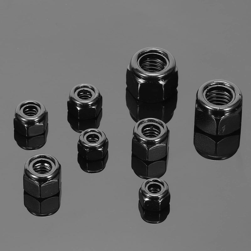 5/16-18 Nylon Insert Hex Lock Nuts 50Pcs 304 Stainless Steel Locknuts, Hex Drive, Bright Finish, Black Oxide by SG TZH 50 5/16-18