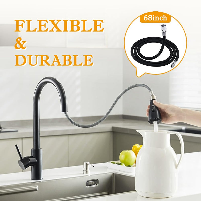 K-1219935-BC Hose Kit for Kohler Pull-Down Kitchen Faucet, Pull-Out Hose with 13.5oz Weight Ball, Classic Pull-Out Hose for Kohler K-1219935-BC/K-1304674-BC Hose Replacement Parts - NewNest Australia