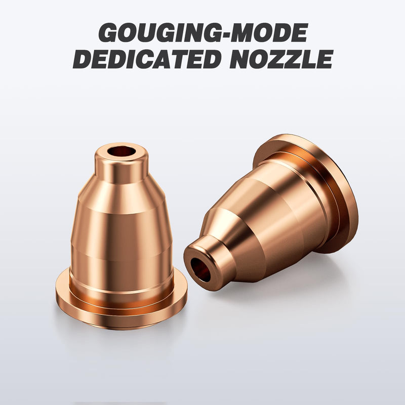 ARCCAPTAIN IPT60 Plasma Gouging Nozzle Consumables for Plasma Cutter, Compatible with CUT60 NON-HF & CUT55 MP, 23 Pcs