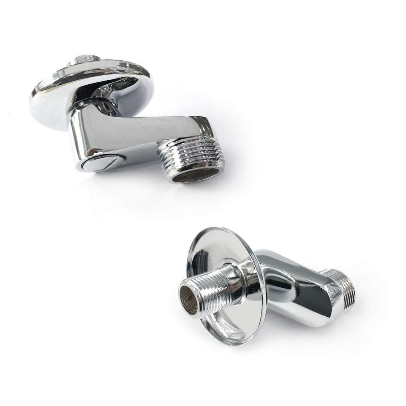 Aolemi 3-3/8 Inch Wall Mount Adapter Claw Foot Bathtub Faucet Adjustable Swing Arms Eccentric Screw Polish Chrome 2 Pack