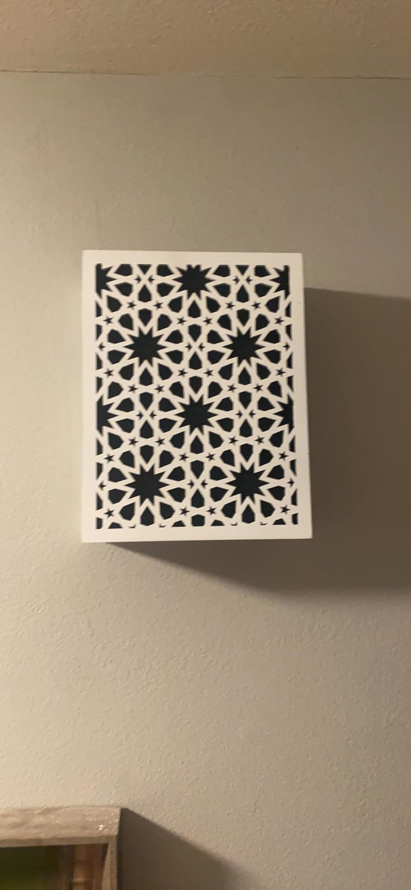 GRAUES Doorbell Cover | modern design door chime covers decorative | wooden doorbell cover box only (9.84” x 7.87” x 3.15”) large seize (9.84” x 7.87” x 3.15”)