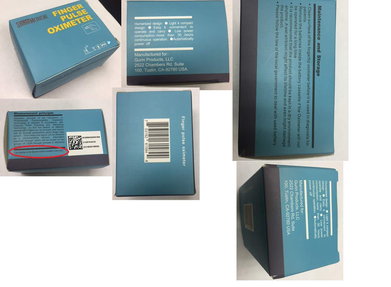 Deluxe SM-110 Finger Pulse Oximeter with Carry Case and Neck/Wrist Cord Silver