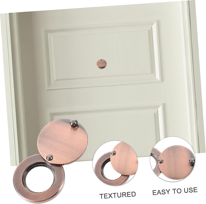 Peephole Cover, Peep Hole Covers for Door - Home Security Privacy Protection with Self-Adhesive Installation Tools（Silver） Silver