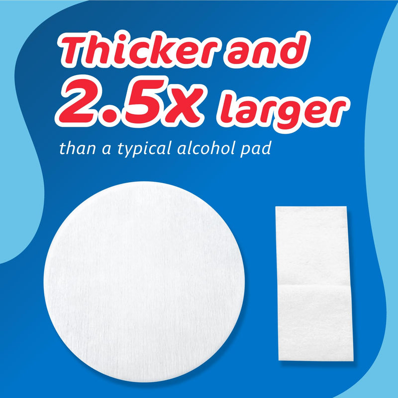 The Pharma-C Company 70% Isopropyl Alcohol Pads [100 count]. First Aid Alcohol - Antiseptic Wipes - Extra Large - Alcohol for minor cuts, scrapes and burns. 1