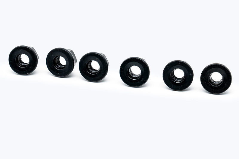 6PC Set Steel Flanged Nut (1/2-13) 1/2-13