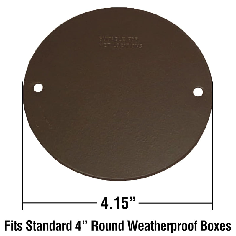 Sigma Electric, Bronze 14241BR Round Blank Stamped Cover, Size