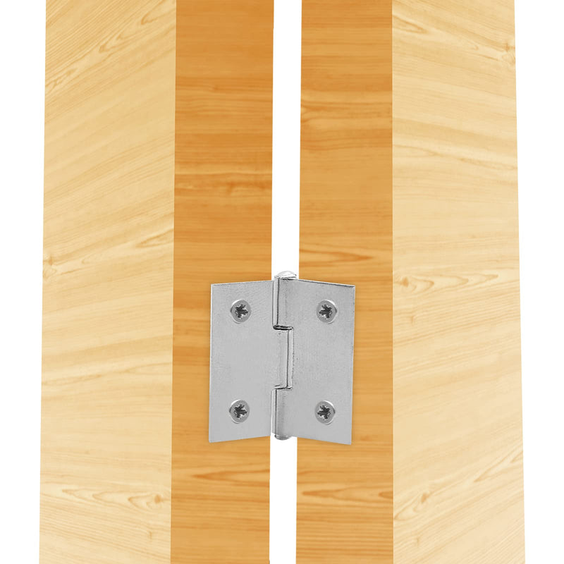 Piutouyar 6Pack Butt Hinge 1 Inch Mini Hinges 304 Stainless Steel Hinges Small Cabinet Hinges Folding Craft Hinges with Mounting Screws for Boxes Gate Drawer
