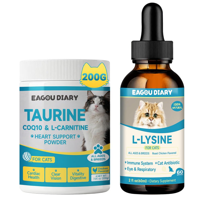 Taurine for Cats + L-Lysine for Cats