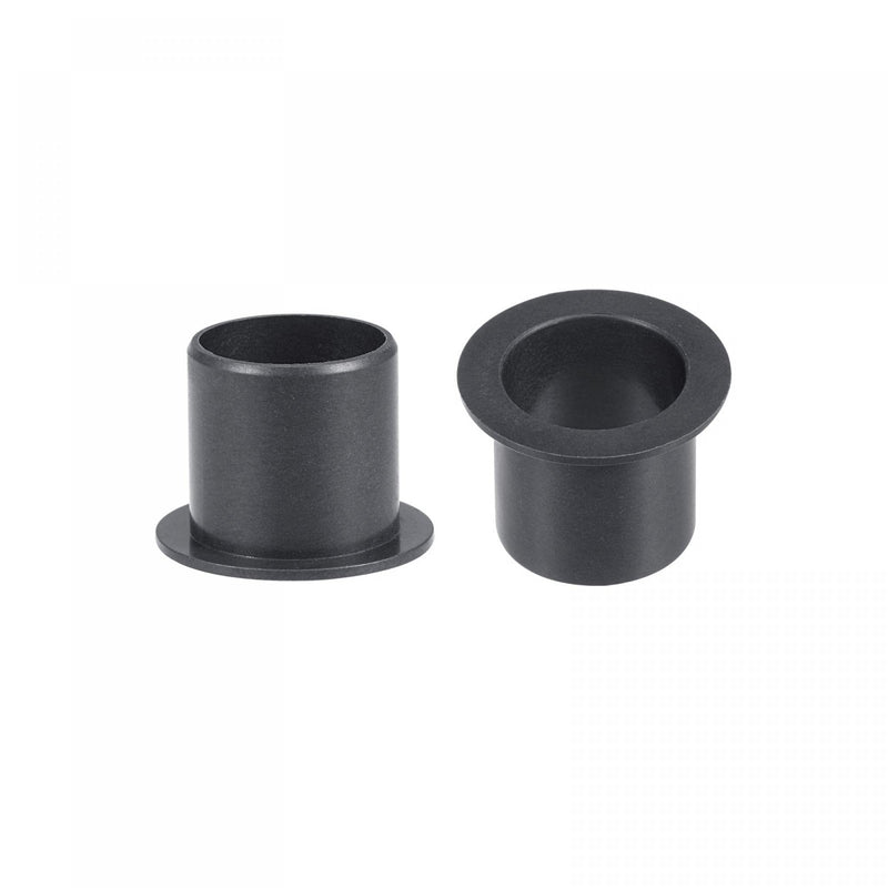 uxcell Flanged Sleeve Bearings 15mm Bore 17mm OD 17mm Length POM Wrapped Oilless Bushings Black 4pcs 15x17x17mm