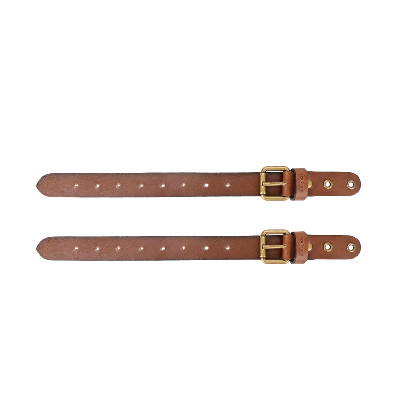 Leather Axe Hangers, Adjustable Wall Straps for Hatchets Tools Gun Display | Adjustable Brass Buckle, Pre-made Hanging Hole , Screw Installation,Set of Two Straps,Stylish Storage & Display, Multi-use