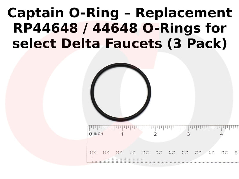 Captain O-Ring – Replacement RP44648 / 44648 O-Rings for Select Delta Faucets (3 Pack)