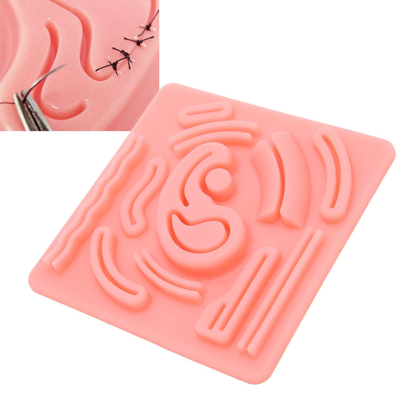 Silicone Laparoscopic Suture Simulation Pad, 3D Laparoscopic Suture Pad Laparoscopic Trainer with Pre Cut Wounds for Medical Student Doctor