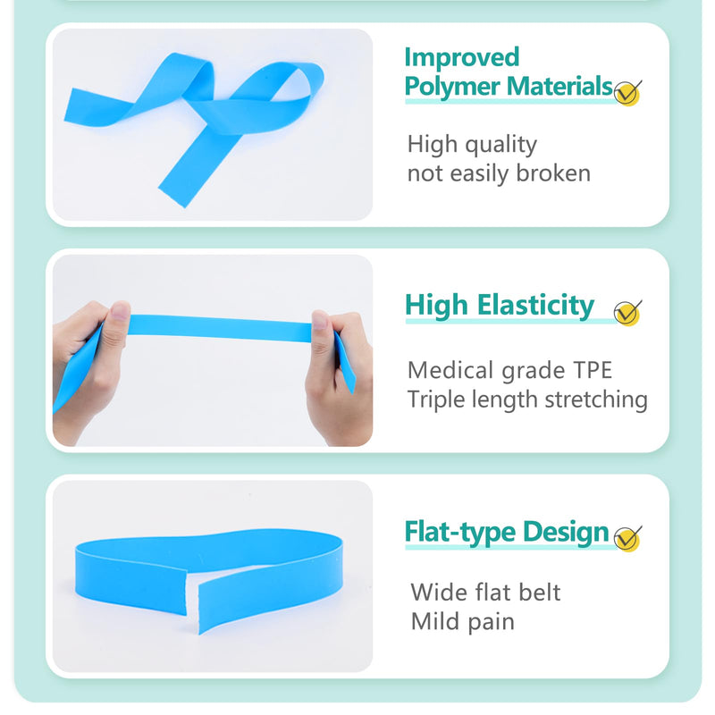 LEFEKE Medical Tourniquet for Blood Drawing Disposable TPE, 14 Inch Long, Pack of 50 pcs, Portable, Elastic, Latex Free - NewNest Australia