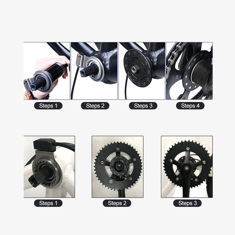 VBESTLIFE Electric Assist Sensor,High Sensitivity 12 Magnets Right Dual Hall Sensor Electric Bike Pedal Accessories small hole