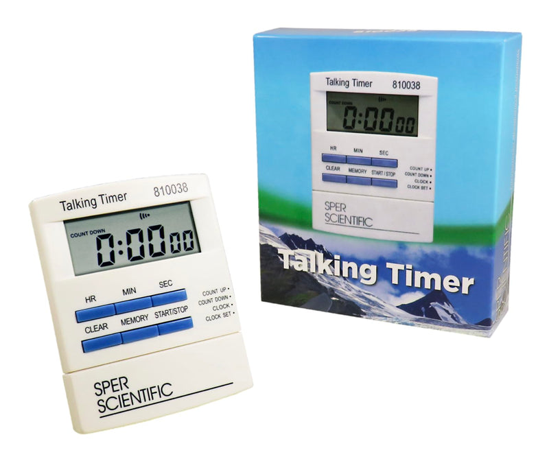 Sper Scientific 810038 Talking Lab Countdown Timer Standard