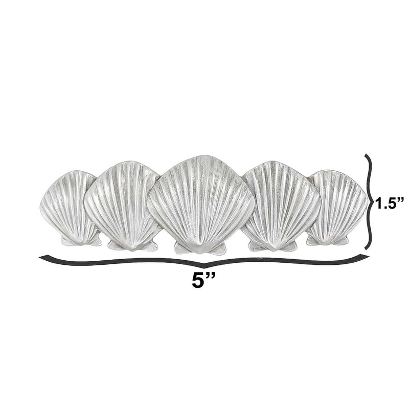 Costello Coastal - Seashell Drawer Pull (Horizontal) - Artist Collection Pewter Hardware Horizontal