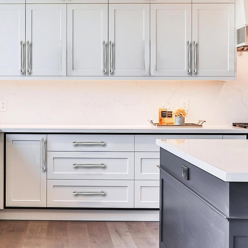 1 Pack 18inch(457mm) Center to Center Appliance Pulls Vibrant Polished Nickel Cabinet Pulls Handles for Cabinets Cupboard Solid Heavy Duty Drawer Handles Dressers Kitchens bedrooms Appliance Pulls 18inch(457mm) Center to Center 1