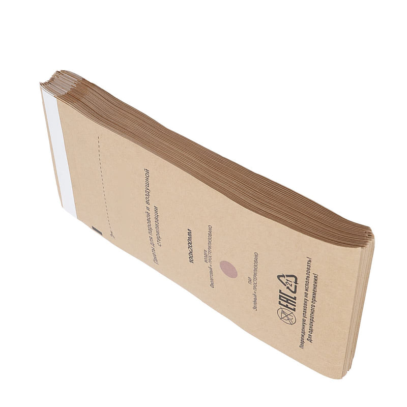 100PCS Pouches, Paper Disposable Bags, Nail Art Cleaning Bag, Self Sealing Cleaning Pouch for Oral Cavity Beauty 100x200mm