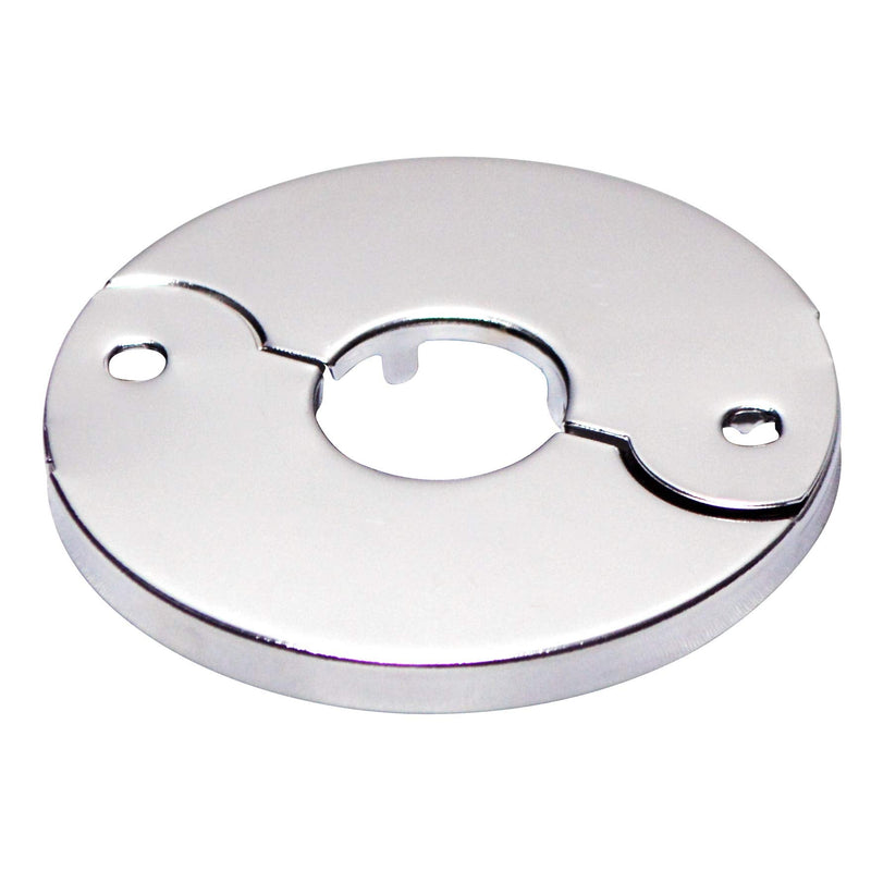 Floor and Ceiling Plate Cover Split Flange Replacement and Repair Kit, Fits 3/4 Inch IPS Galvanized Pipe or 1 Inch Copper Pipe, Chrome Finish (Pack of 6)