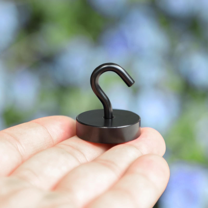 Neosmuk Magnetic Hooks, Cruise Ship Essentials, 80lb+ Heavy Duty Magnetic Hooks for Cruise Cabins, Refrigerator, Grill, Hanging, and Travel | Extra Strong Must-Haves Magnet Hook,Black Black 80lb Magnetic Hooks