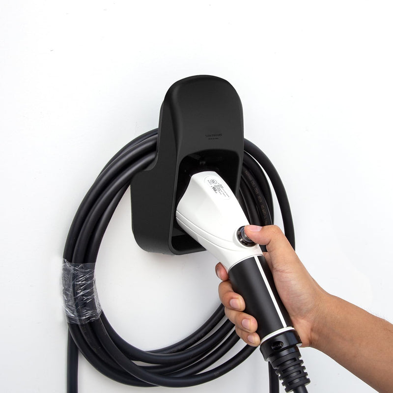 【Upgraded】 Non Rusting EV Charger Holder - Premium Wall-Mounted SAE J1772 Holster for Electric Vehicle Charging Cable Management,Nozzle Holster Dock with Screws Outdoor/Indoor