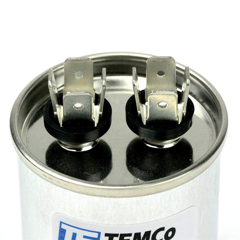 TEMCo 30 uf/MFD 370 VAC Volts Round Run Capacitor 50/60 Hz AC Electric - Lot -1 (Optional uf/MFD, Voltage and Lot Quantities Available) 30 uf (1 Pack)