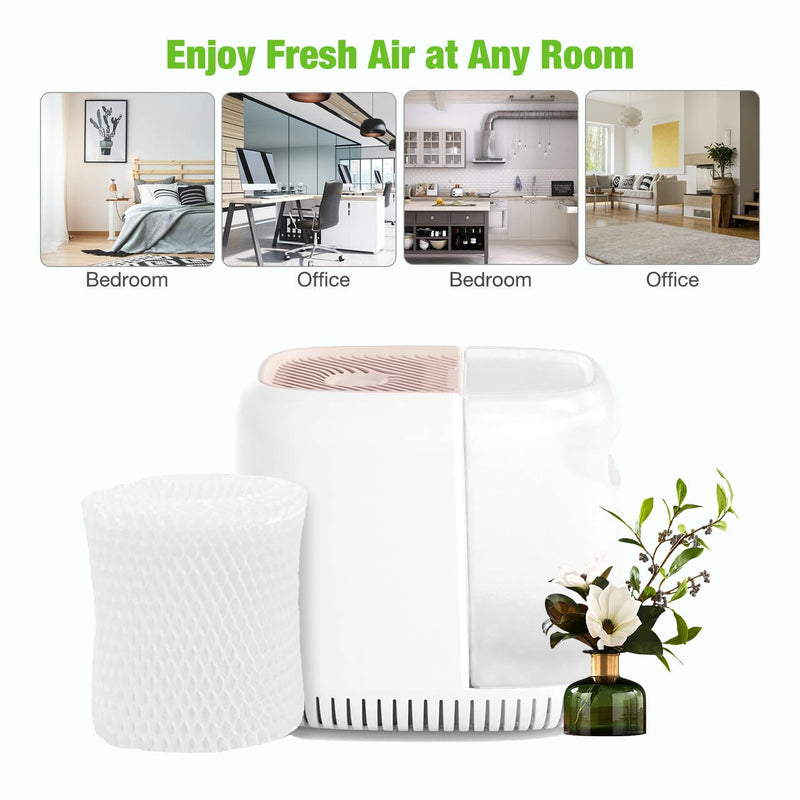 Bedhead Humidifier Wicking Replacement Filter, Compatible with Canopy and Wood Pulp & Paper Filter，Nursery Humidifier（4 Pack）