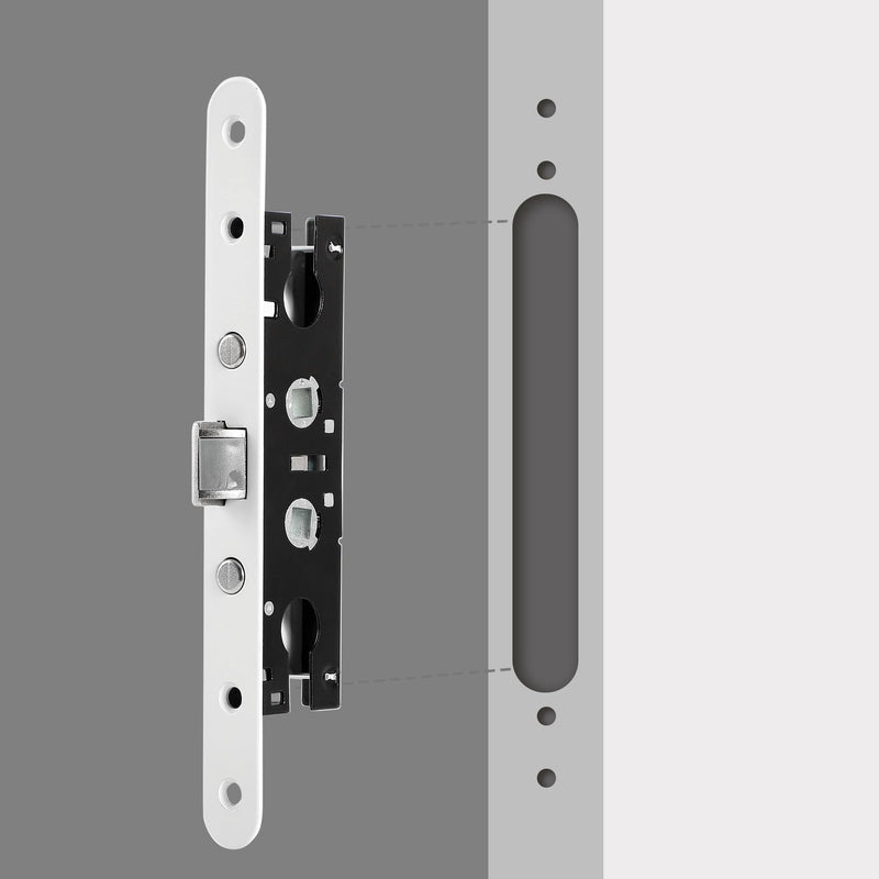2 Point Bolt Mortise Lock Body Fit Pella Storm Doors, White