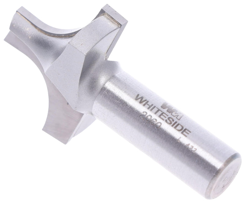 Whiteside Router Bits 2060 Plunge Round Over Bit with Plunge Point 1/2-Inch Radius and 1-3/8-Inch Large Diameter