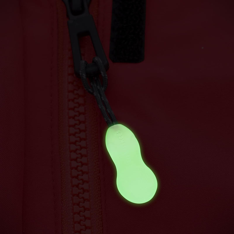 munkees Zipper Puller Replacement Nylon Pull Rope 3 in Pack, Normal, Glow in The Dark, Grey Normal Glow in dark Grey