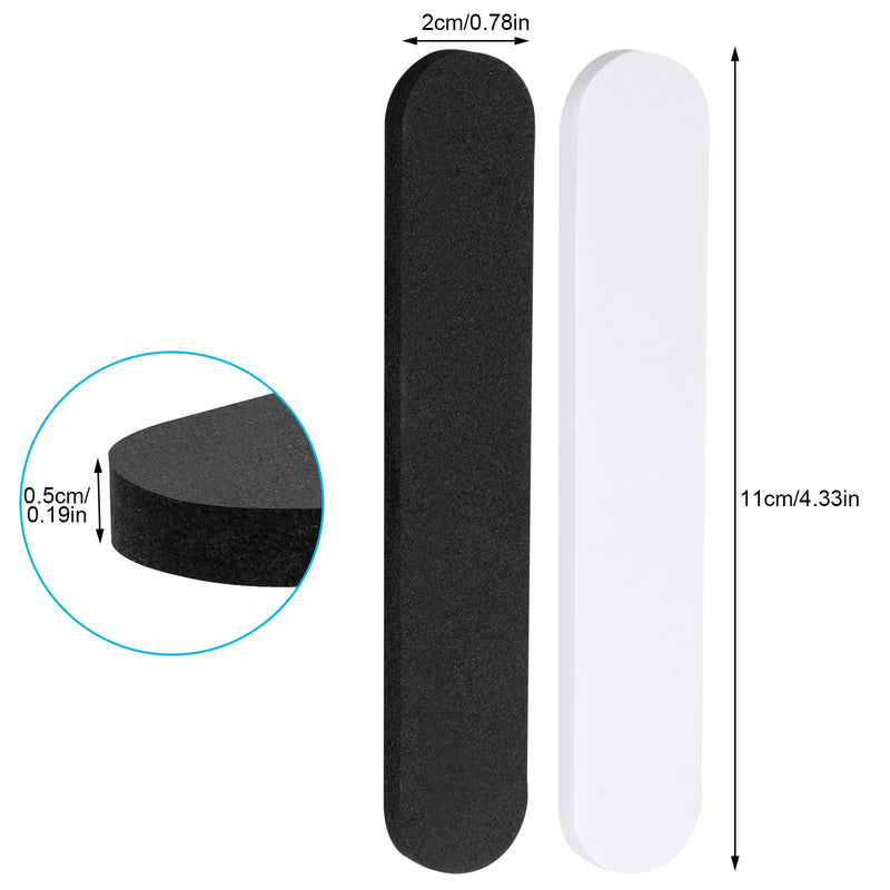 30PCS Hat Size Tape, Hat Size Reducer, Foam Reducing Tape for Hats Caps Sweatband(Black and White) Black + White