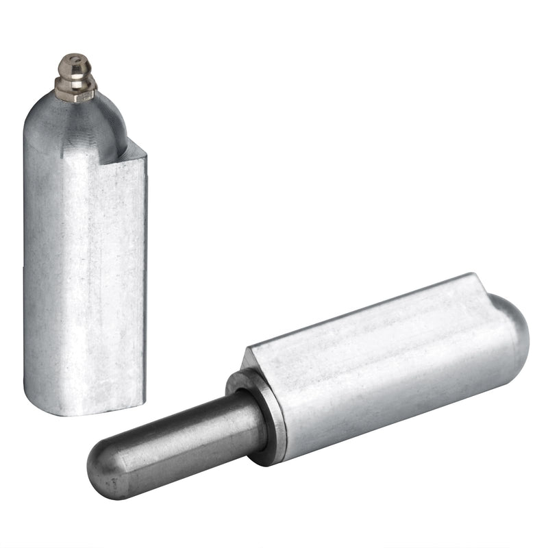 4 Pack 6" x 3/4" Aluminum Weld On Bullet Hinges, Weldable Barrel Hinges | Grease Zerk, for Trailer Gate 6" x 3/4" 4