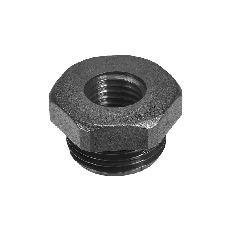 uxcell Threaded Reducing Bushings Nylon Connector Adaptor M20 Male Thread to M12 Female Thread Black