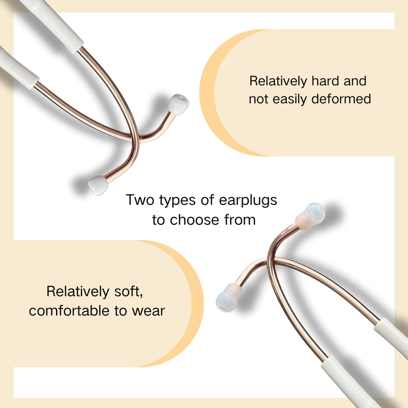 Lightweight Stethoscope Dual Head Stethoscope for Nurses,Doctors Students, Home Health Use (Rose Gold) Rose Gold
